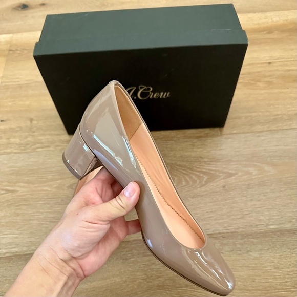 NWT J. Crew Patent Leather Block Heels - Picture 3 of 10